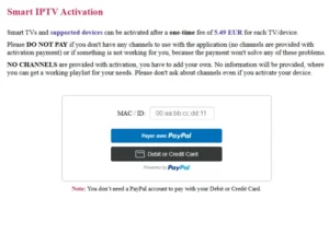 activer smart iptv interface de l'application